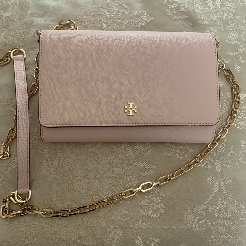 Tory Burch Robinson wallet chain crossbody bag